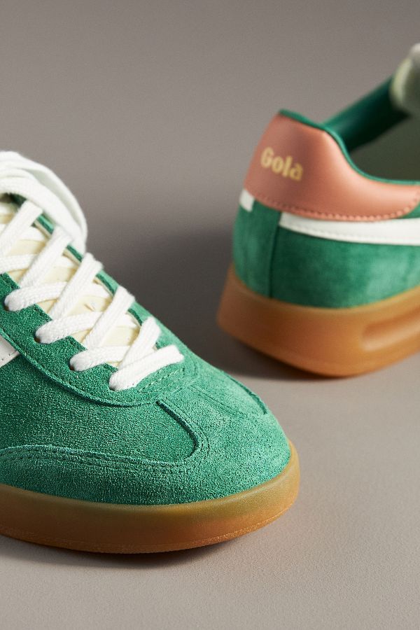 Slide View: 3: Gola Cyclone Leather Sneakers