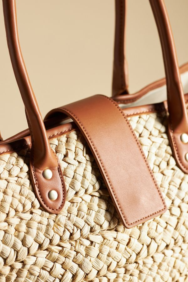 Slide View: 4: LSPACE Alfie Straw Tote