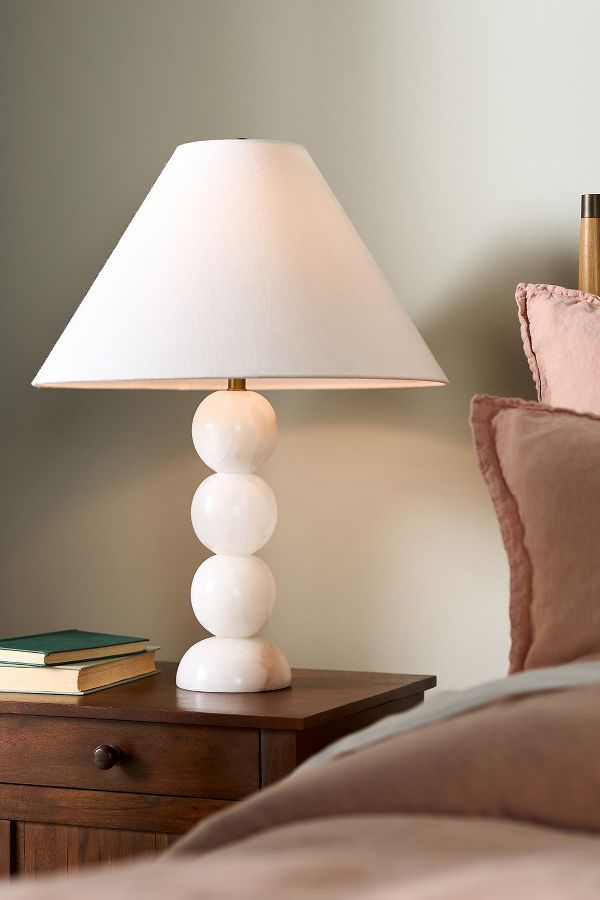 Slide View: 1: Loki Alabaster Table Lamp