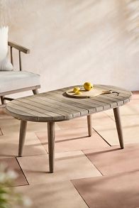 Slide View: 1: Terrace Teak Coffee Table