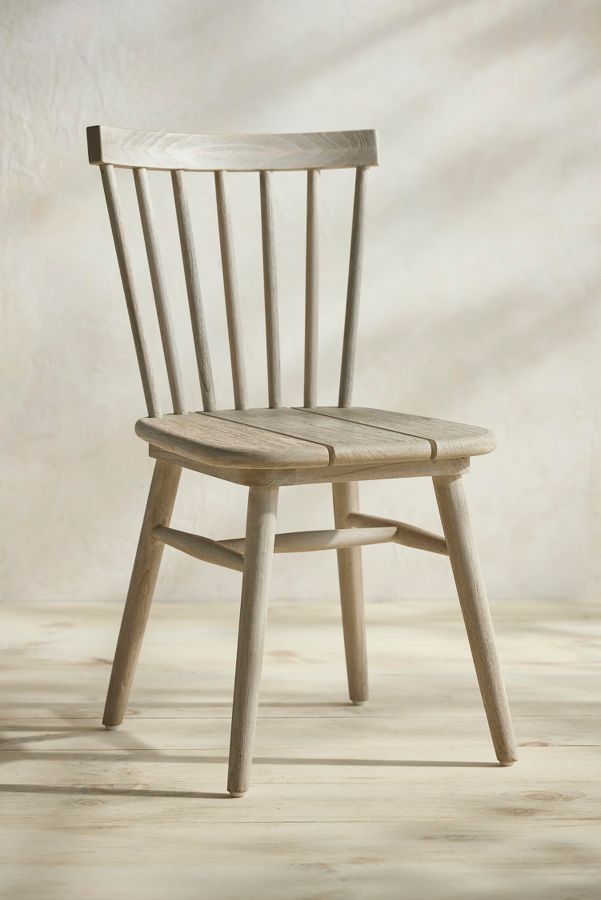 Slide View: 5: Windsor Teak Side Chairs, Set of 2