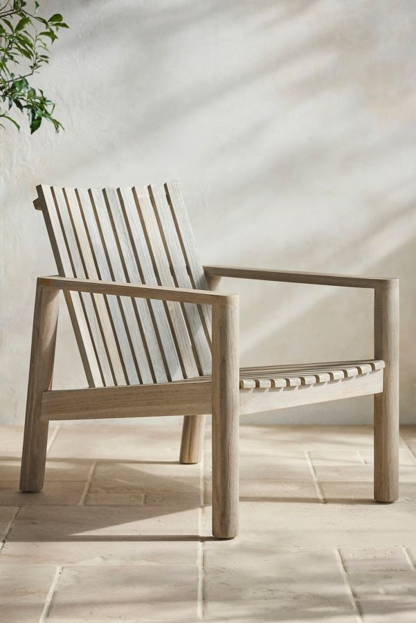 Slide View: 1: Delta Teak Chair