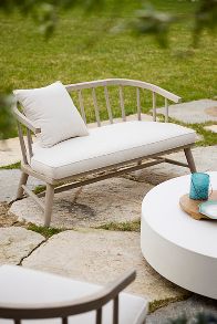 Slide View: 1: Terrace Teak Two Seat Sofa