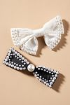 Thumbnail View 1: Pearl Hair Bows, Set of 2