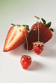 Slide View: 1: Fruit & Icon Drop Earrings