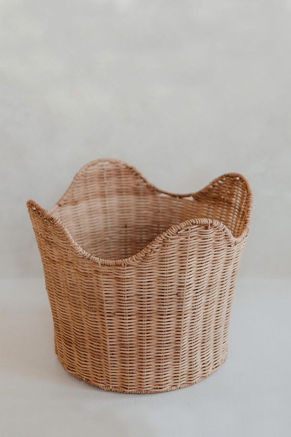 Slide View: 2: Roan Iris Ruby Rattan Basket