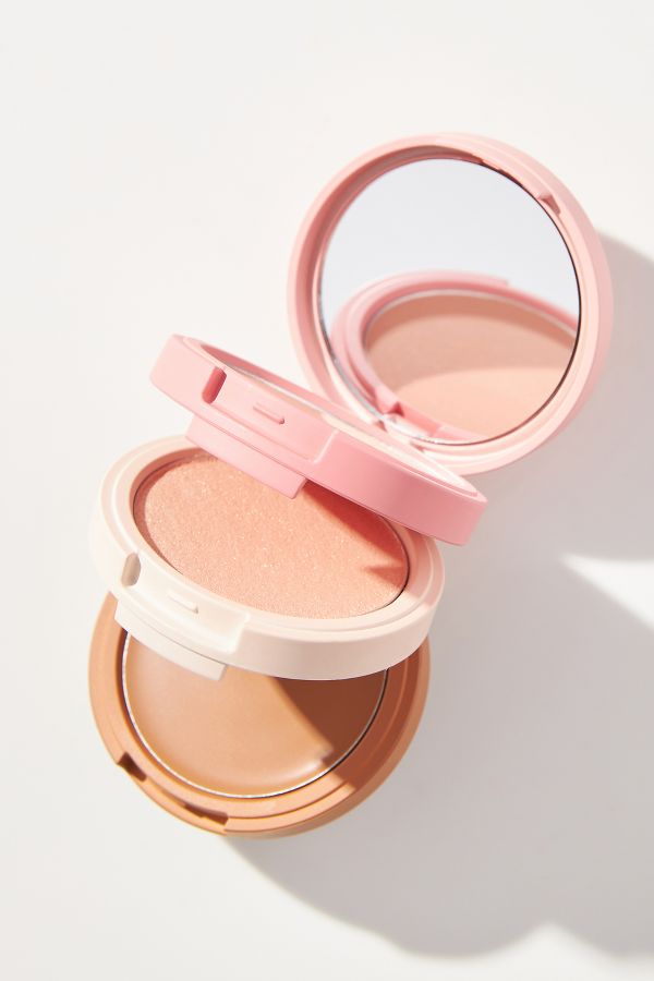 Slide View: 1: Kaja Beauty Play Bento Cream Bronzer, Powder Blush & Highlighter Sculpting Trio