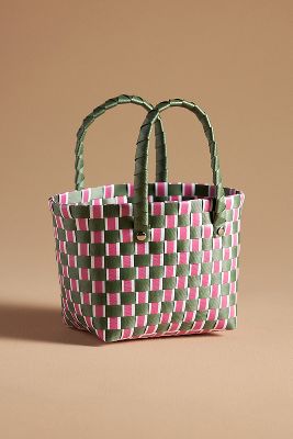 Mini Woven Basket Tote