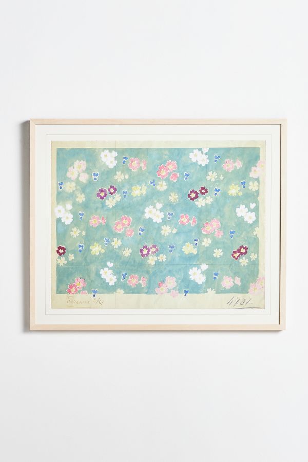 Slide View: 1: Flower Field (var. 1) Wall Art