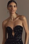 Thumbnail View 4: Bardot Eleni Strapless Velvet Sequin Mini Dress