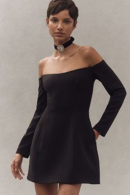 Bardot Nadene Off-The-Shoulder Hourglass Mini Dress