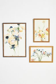 Slide View: 3: Flowers Bouquet Wall Art