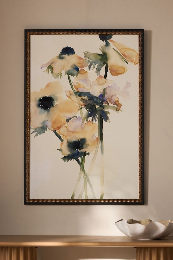 Slide View: 1: Flowers Bouquet Wall Art