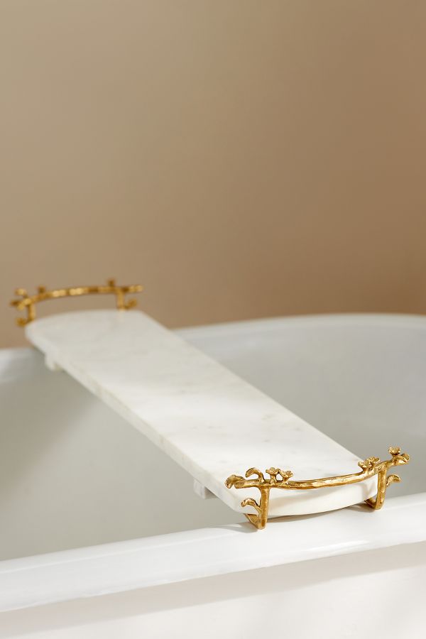 Slide View: 2: Prima Marble Bath Caddy