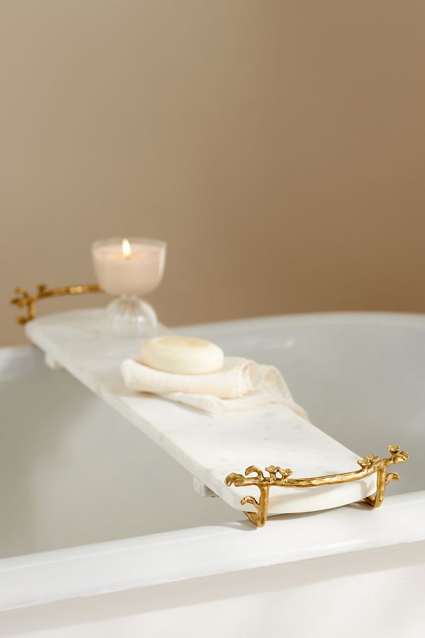 Slide View: 1: Prima Marble Bath Caddy