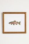 Thumbnail View 1: Pressed Flower Rainbow Trout Wall Art