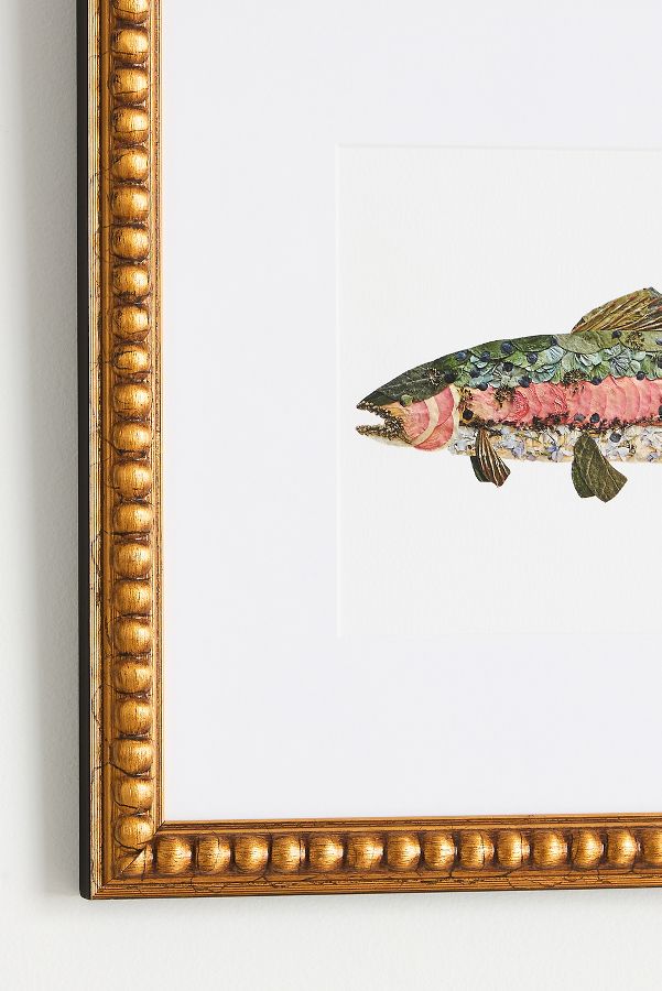 Slide View: 2: Pressed Flower Rainbow Trout Wall Art