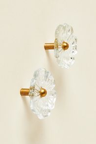 Slide View: 2: Raisa Glass Knobs, Set of 2