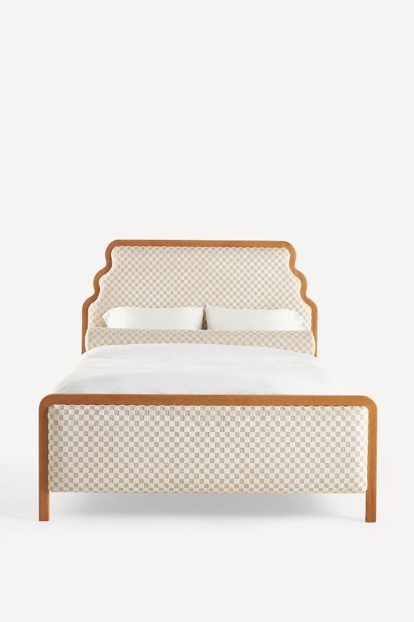 Slide View: 2: Pim Carmine Jacquard Bed