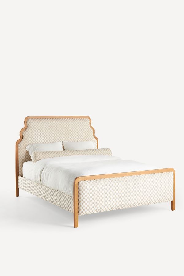 Slide View: 3: Pim Carmine Jacquard Bed