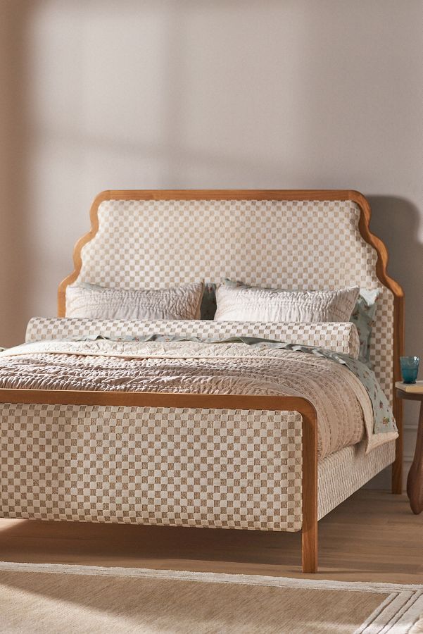 Slide View: 1: Pim Carmine Jacquard Bed