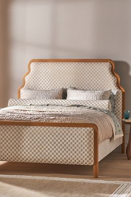 Pim Carmine Jacquard Bed