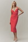 Thumbnail View 1: BHLDN Sage Sweetheart Stretch Crepe Midi Dress