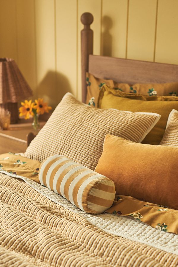 Slide View: 7: Christina Lundsteen Stripe Bolster Cushion Pillow