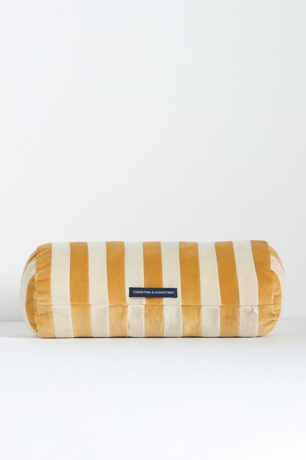 Slide View: 3: Christina Lundsteen Stripe Bolster Cushion Pillow