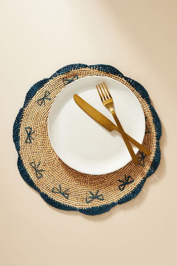 Slide View: 1: Handwoven Bow Placemat