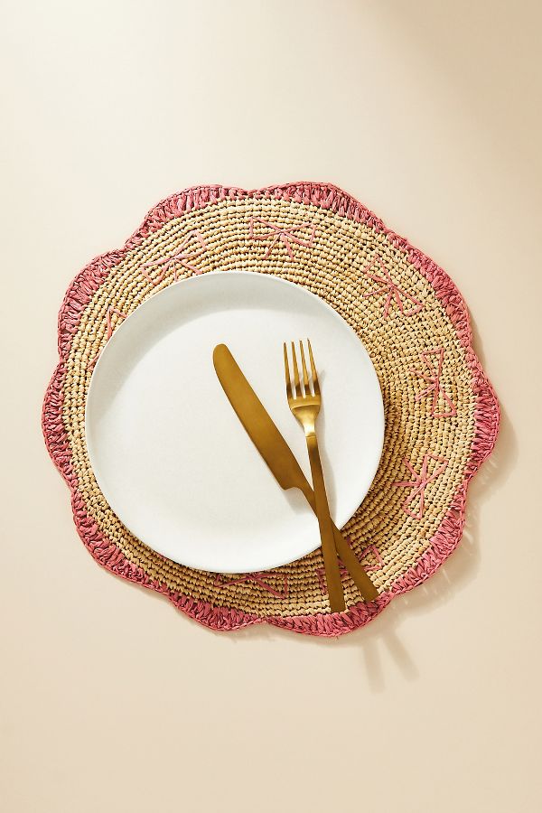 Slide View: 1: Handwoven Bow Placemat