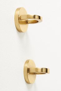 Slide View: 3: Yuna Brass Kitchen Knobs, Set of 2