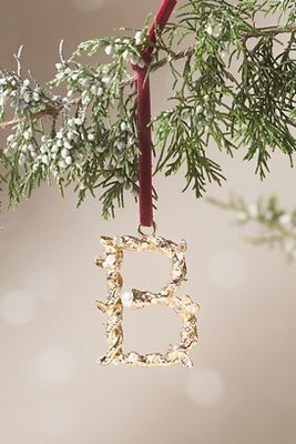 Aurelia Gold Monogram Ornament