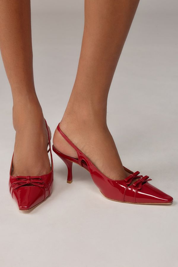 Slide View: 2: Reformation Noreen Slingback Heels