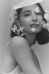 Thumbnail View 4: Twigs & Honey Floral Birdcage Veil Bridal Mini Hat