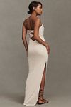 Thumbnail View 3: Katie May Sway Strapless Ruched Side-Slit Maxi Dress