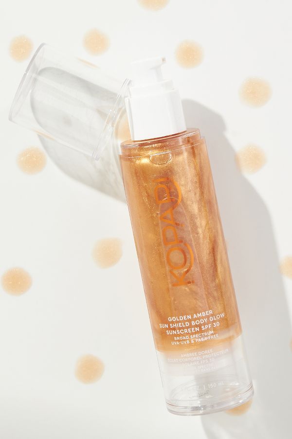 Slide View: 1: Kopari SPF 30 Golden Amber Sun Shield Body Glow Sunscreen