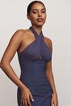 Thumbnail View 3: BHLDN Remy Twist Halter Cutout Midi Dress