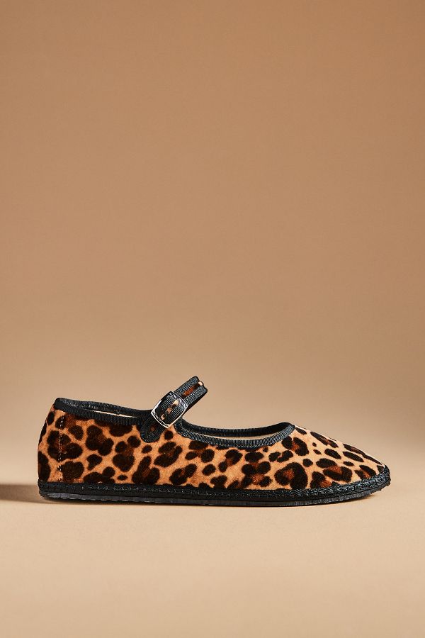 Slide View: 1: ViBi VENEZiA Cheetah Mary Jane Flats