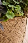 Thumbnail View 2: Woven Bamboo + Fiber Square Base Planter, Low