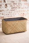 Thumbnail View 3: Woven Bamboo + Fiber Trough Planter