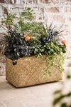 Thumbnail View 1: Woven Bamboo + Fiber Trough Planter