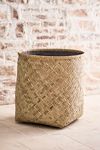 Thumbnail View 6: Woven Bamboo + Fiber Square Base Planter