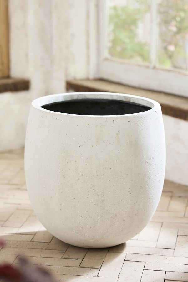 Slide View: 2: Fiber Rounded Egg Planter