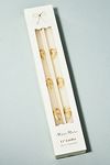 Thumbnail View 2: Meri Meri Gold Bow Taper Candles, Set of 2