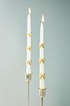 Thumbnail View 1: Meri Meri Gold Bow Taper Candles, Set of 2