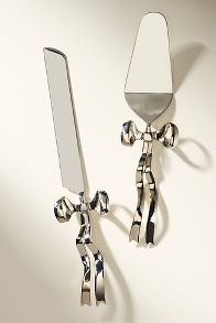 Slide View: 2: Benedita Bow Metal Serve Set