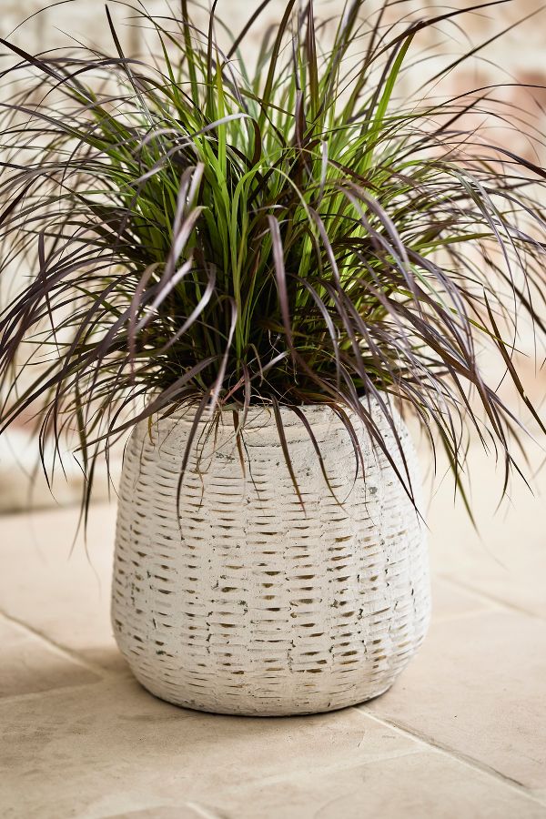 Slide View: 4: Bamboo + Fiber Jar Planter