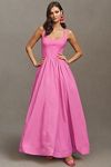 Thumbnail View 1: BHLDN Jemma Scoop-Neck Corset Fit & Flare Maxi Dress