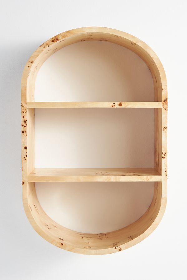 Slide View: 2: Tamara Burl Open Shelving Unit